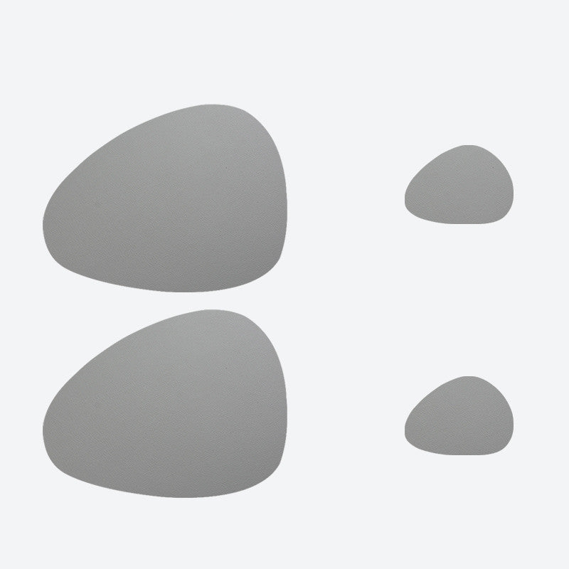 4 Pieces Leather Placemats Waterproof And Oil Proof Heat Insulation Pad Table Mat