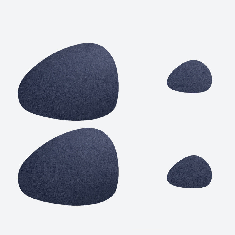 4 Pieces Leather Placemats Waterproof And Oil Proof Heat Insulation Pad Table Mat