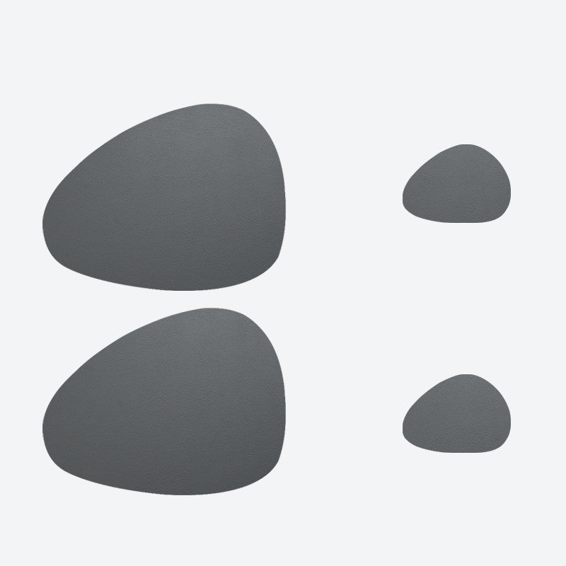 4 Pieces Leather Placemats Waterproof And Oil Proof Heat Insulation Pad Table Mat