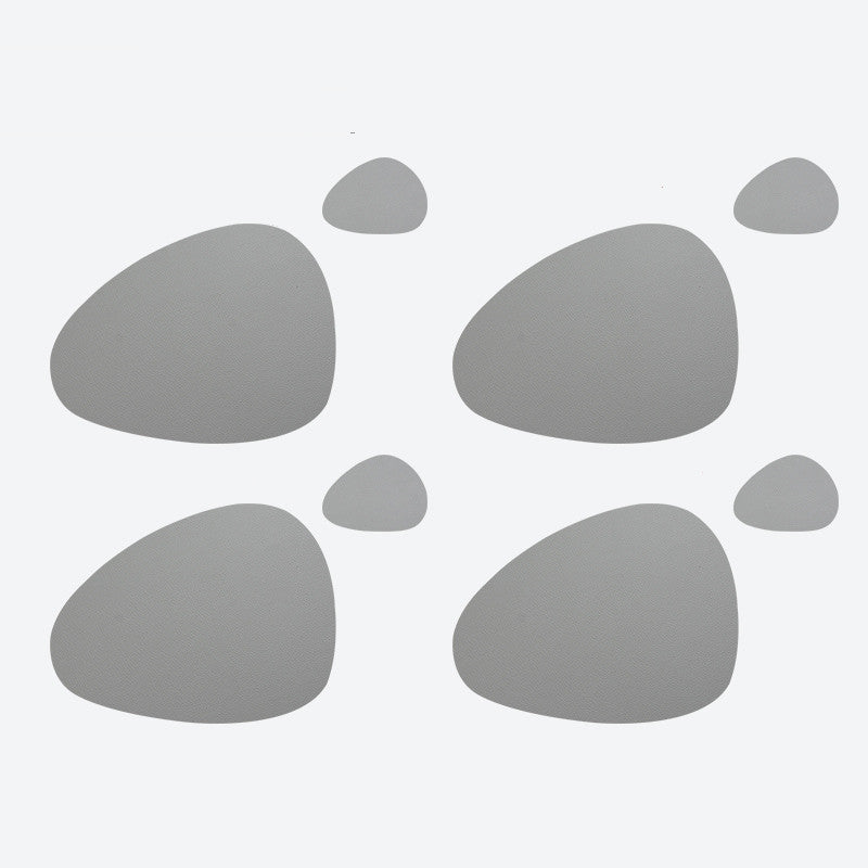 4 Pieces Leather Placemats Waterproof And Oil Proof Heat Insulation Pad Table Mat